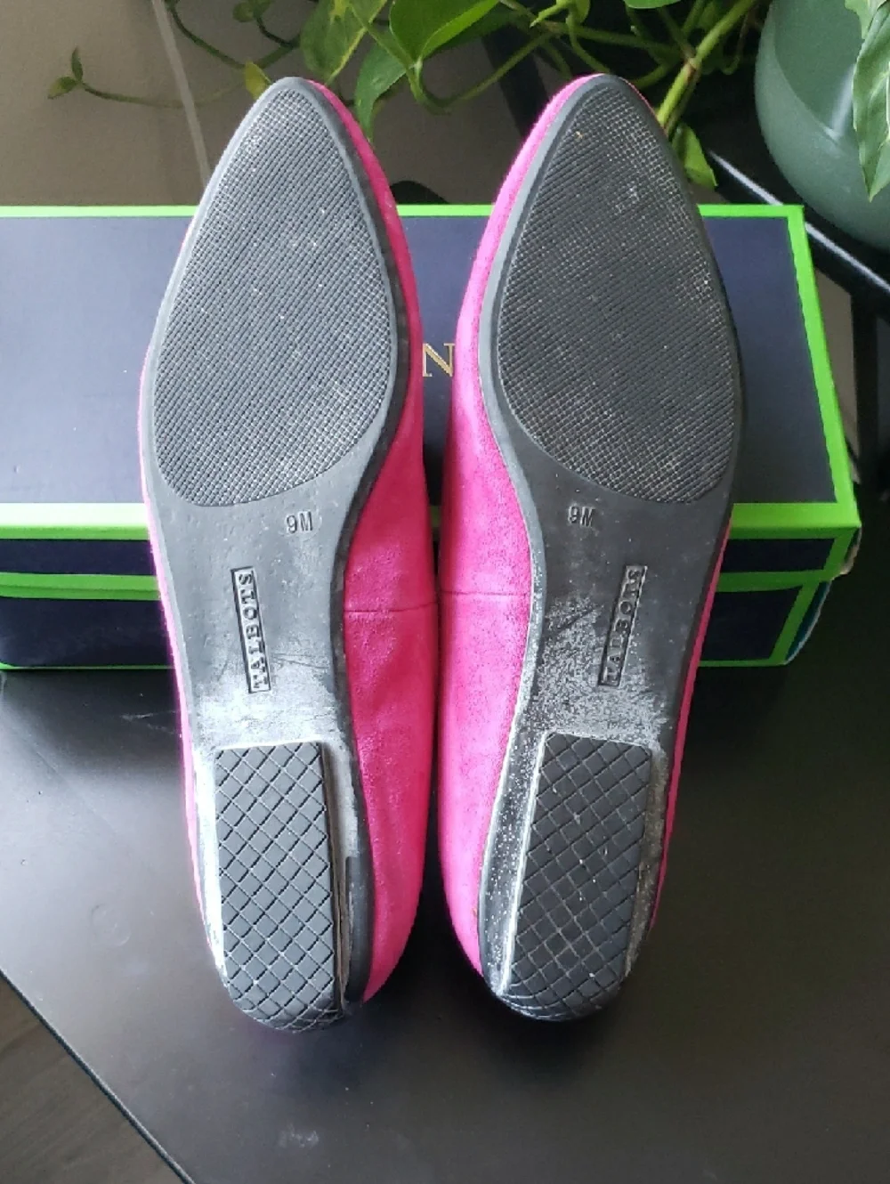 Talbots Fuchsia Suede Pointed-Toe Loafers - Picture 7 of 7